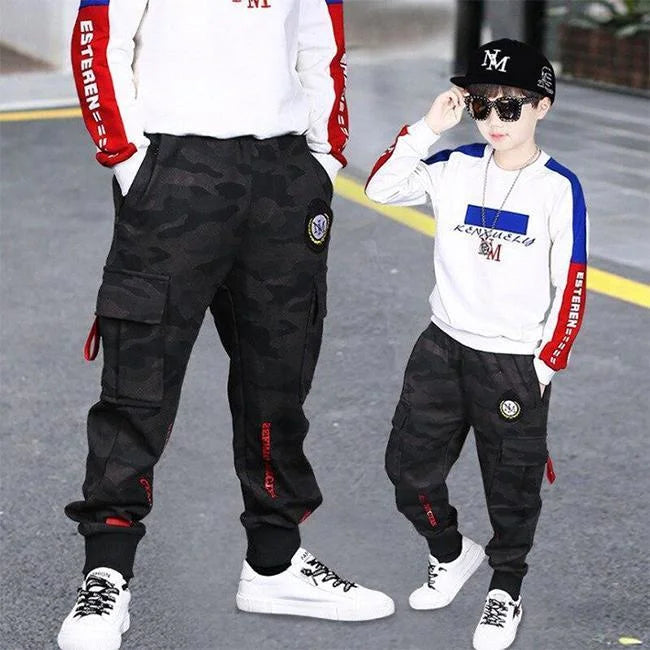 pantalon cargo garçon 10 ans camo