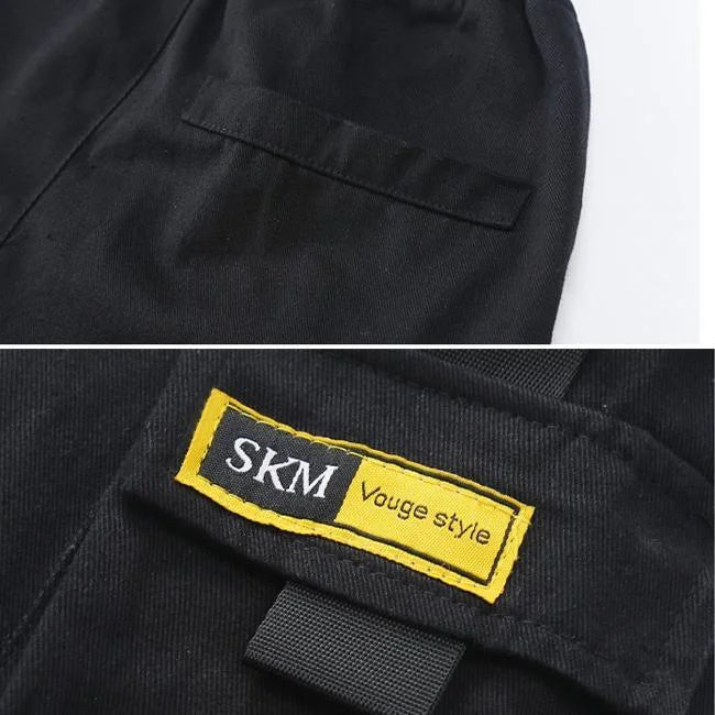 pantalon cargo 14 ans noir détails