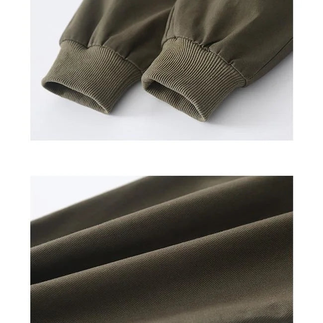 pantalon cargo garçon kaki zoom