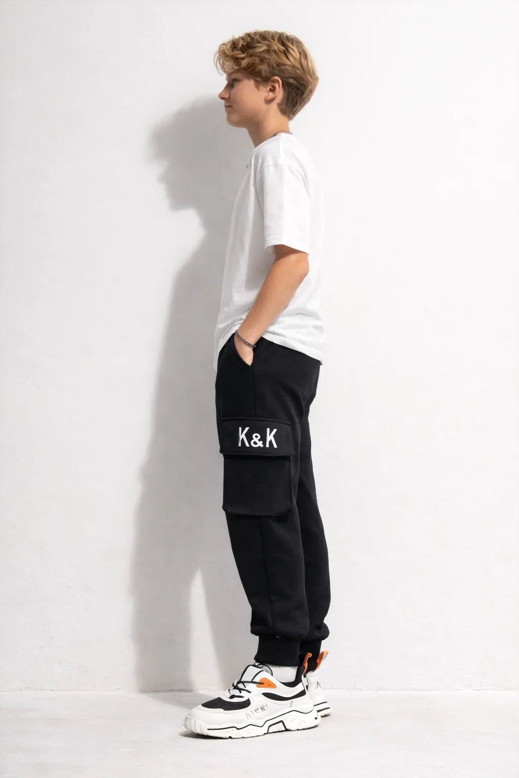 Pantalon Cargo Garçon Noir | Cargo Styles