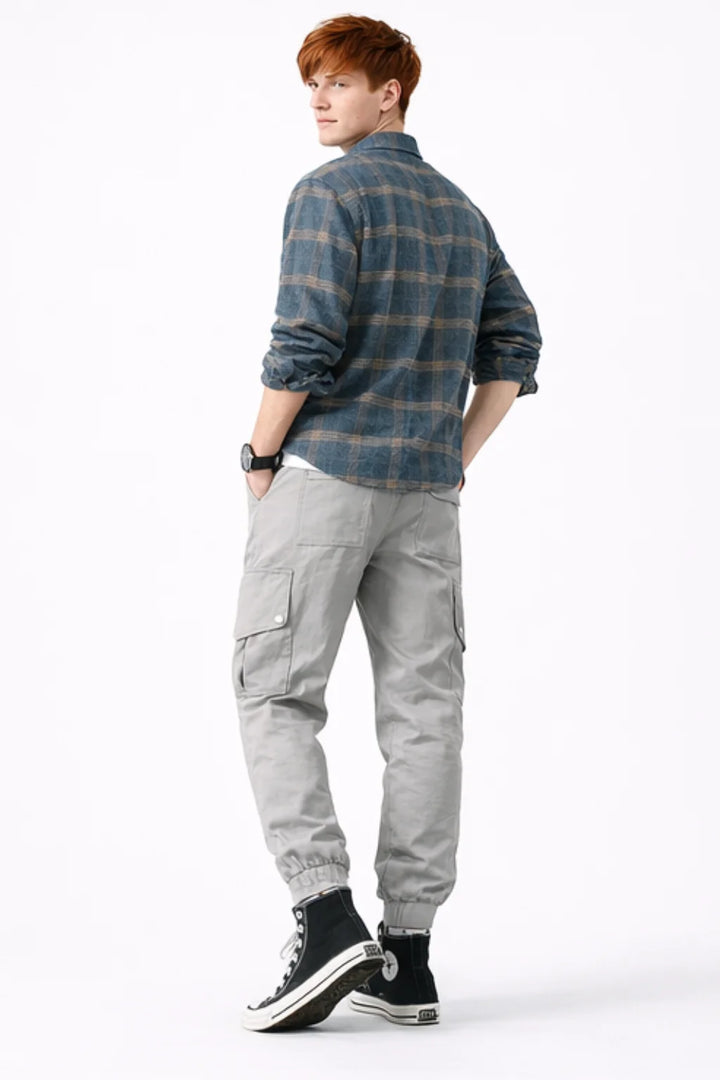 Pantalon Cargo Gris Clair Homme | Cargo Styles
