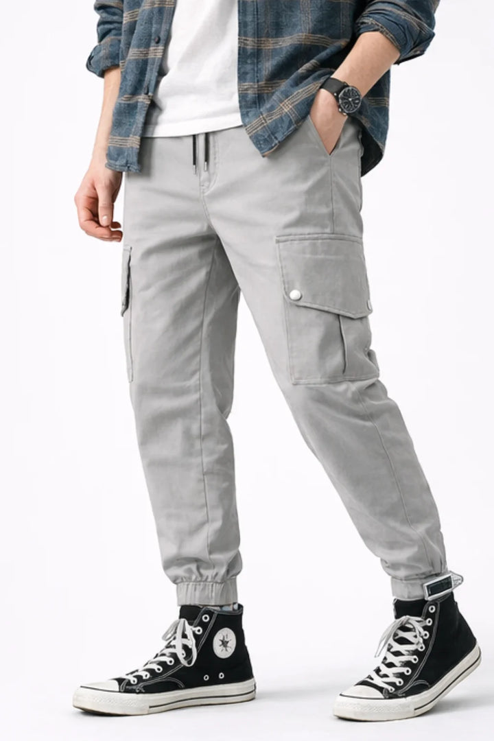 Pantalon Cargo Gris Clair Homme | Cargo Styles