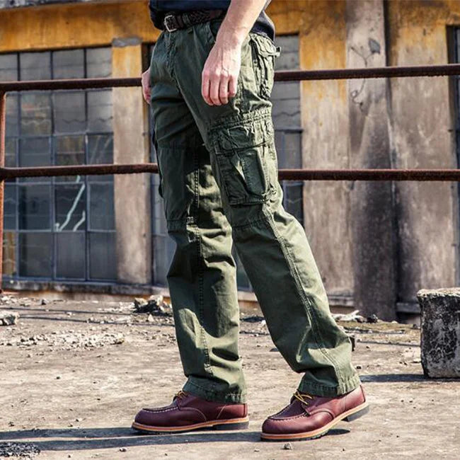 PANTALON CARGO HOMME COUPE DROITE TACTIQUE