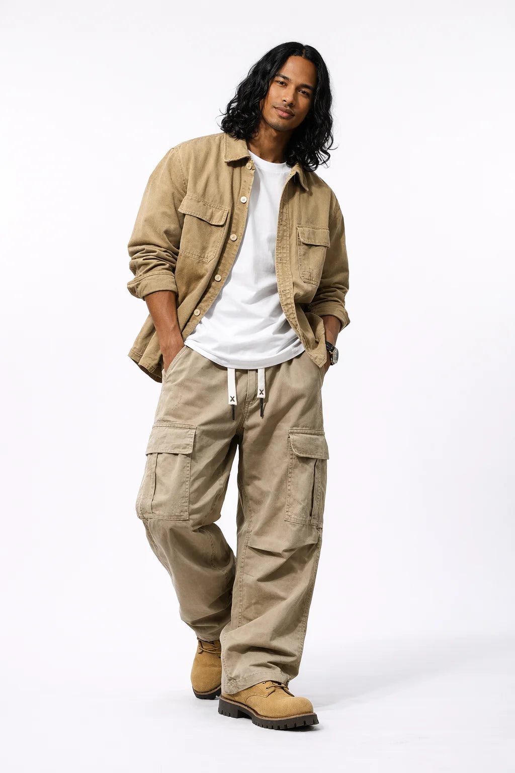 Generisch Pantalon cargo pour homme - Pantalon large - Couleur unie - Taille élastique - Avec poches - Couleur sportive - Coupe ample - Pantalon de jogging décontracté pour homme - Pantalon de loisirs Generisch Pantalon cargo pour homme - Pantalon large - Couleur unie - Taille élastique - Avec poches - Couleur sportive - Coupe ample - Pantalon de jogging décontracté pour homme - Pantalon de loisirs