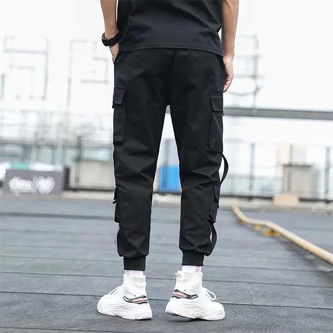 pantalon cargo homme streetwear de dos