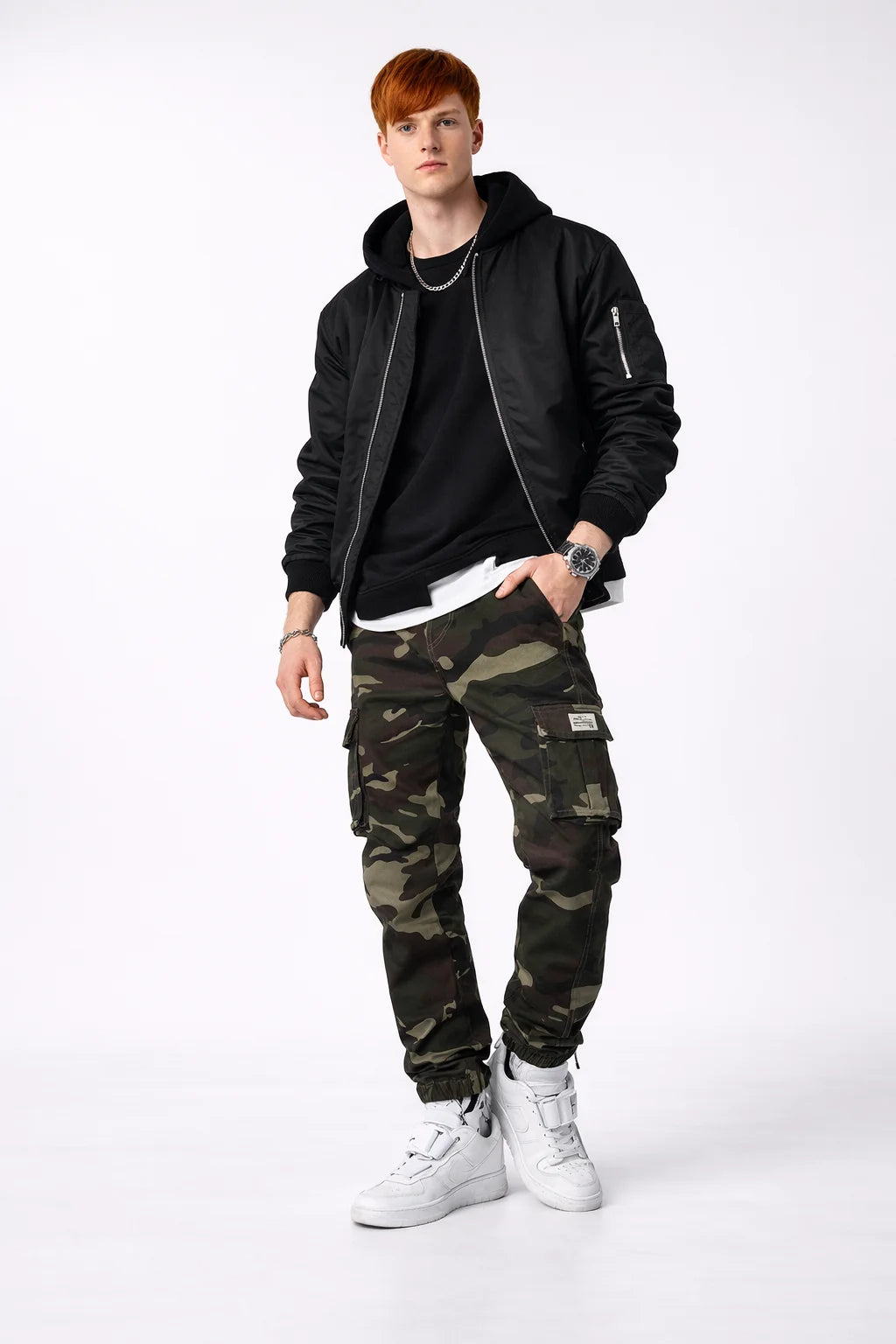 Pantalon Cargo Imprimé Camouflage Homme | Cargo Styles