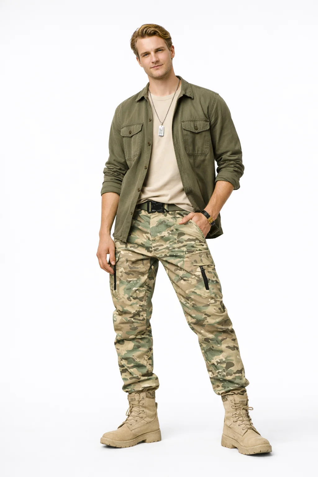 Pantalon Cargo Kaki Homme Militaire | Cargo Styles