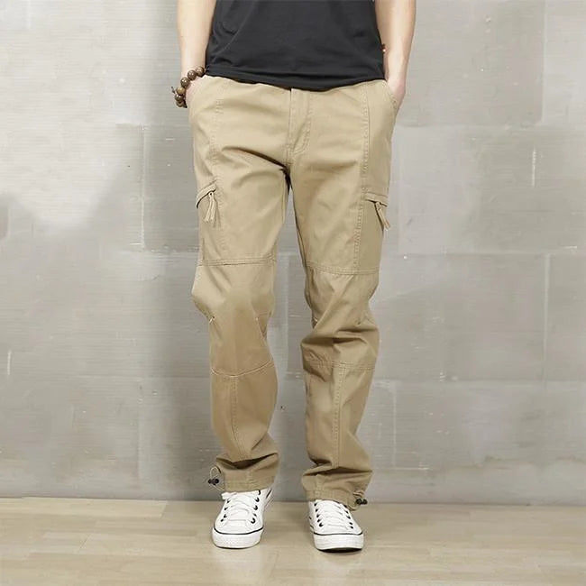pantalon cargo large homme