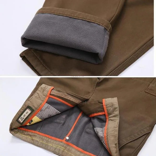 pantalon cargo marron zoom