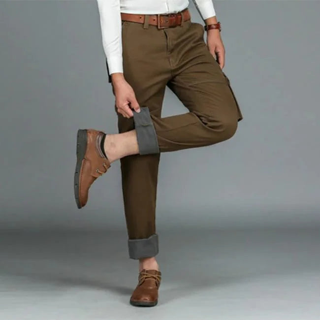 pantalon cargo marron droit