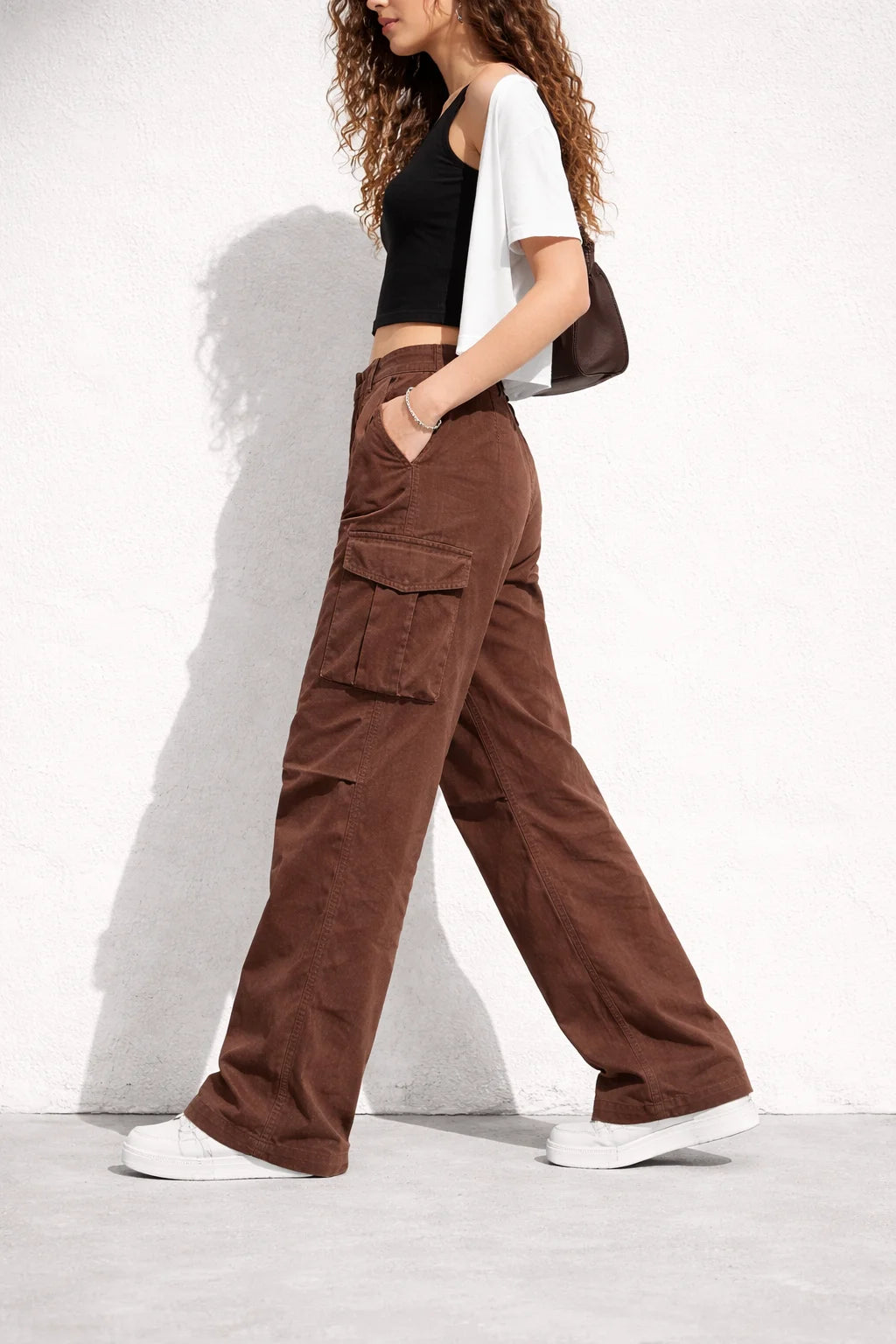 Pantalon Cargo Marron Femme | Cargo Styles