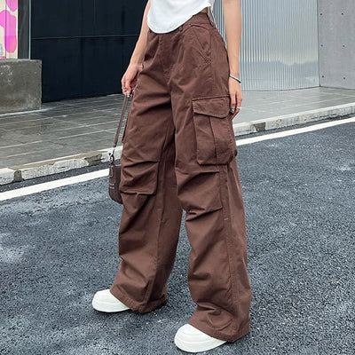 pantalon cargo marron femme urbain
