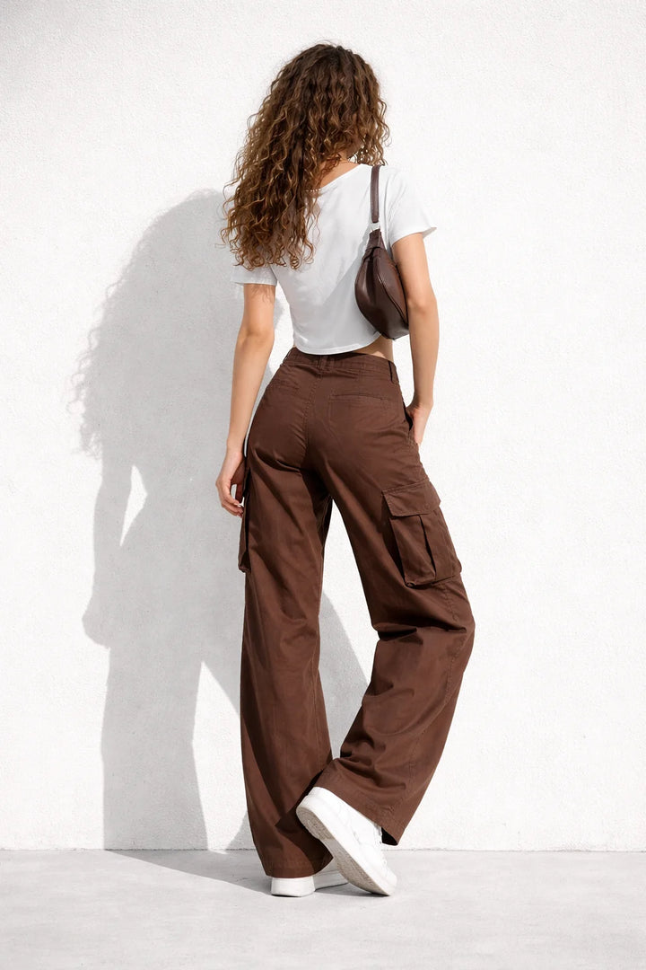 Pantalon Cargo Marron Femme | Cargo Styles