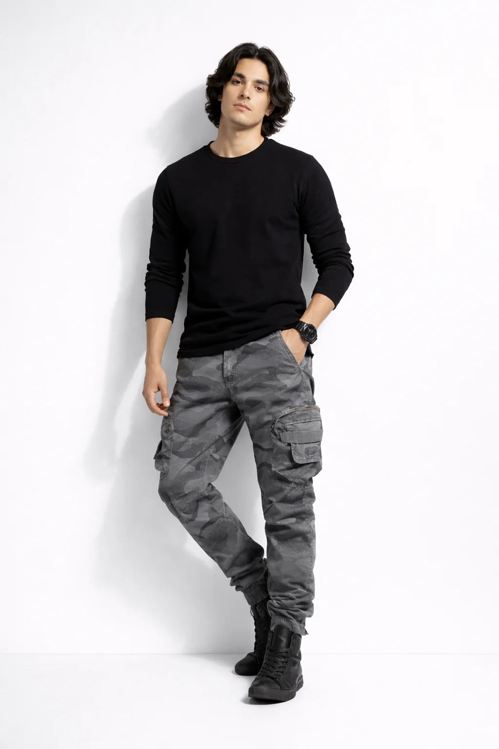 Pantalon Cargo Militaire Gris | Cargo Styles