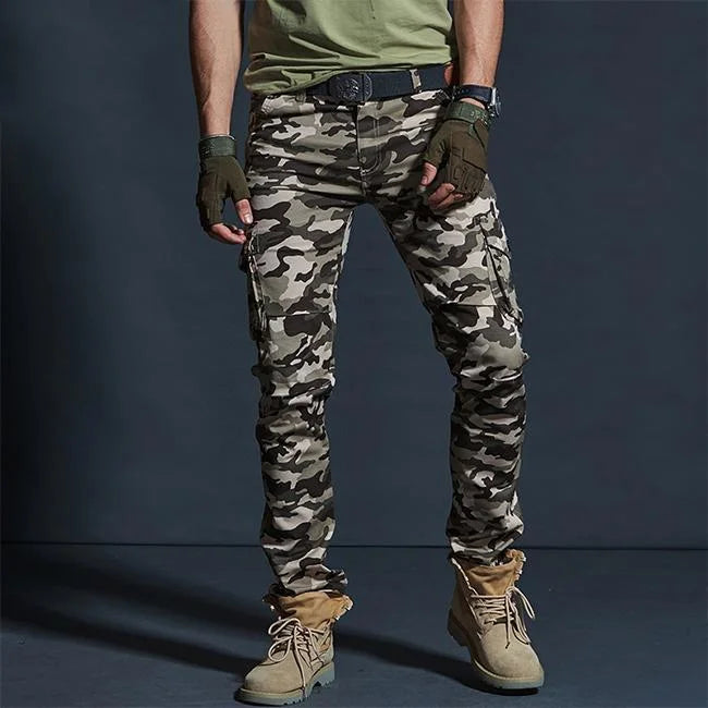 Pantalon cargo camouflage militaire stylé homme fashion