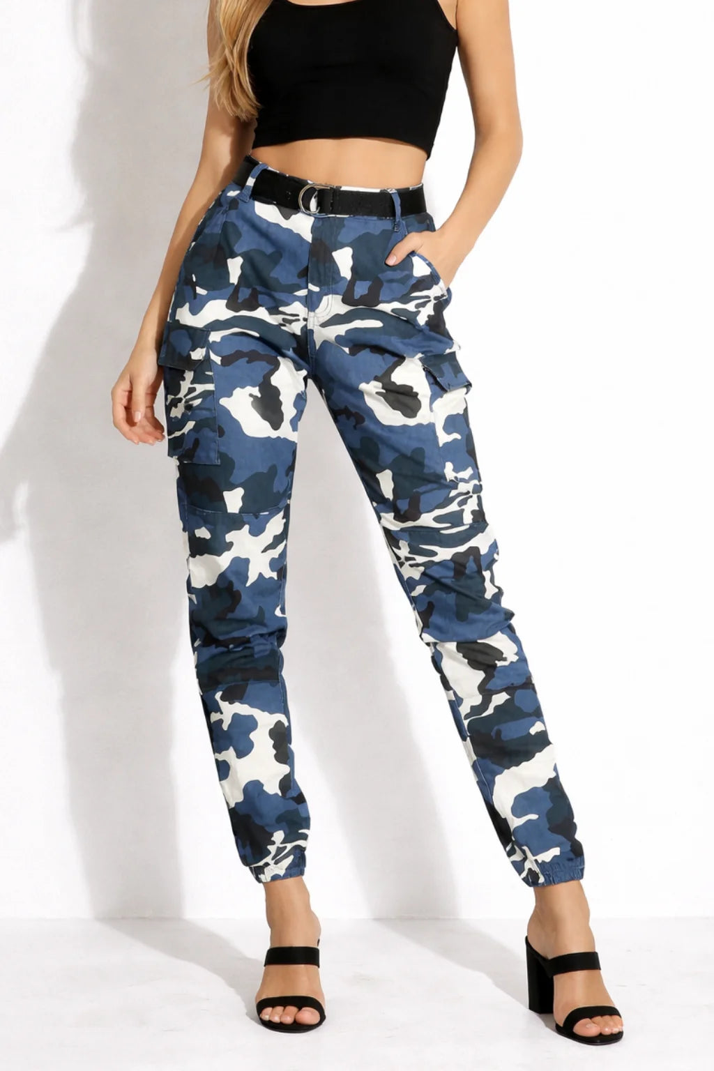 Pantalon Cargo Motif Camouflage Femme | Cargo Styles