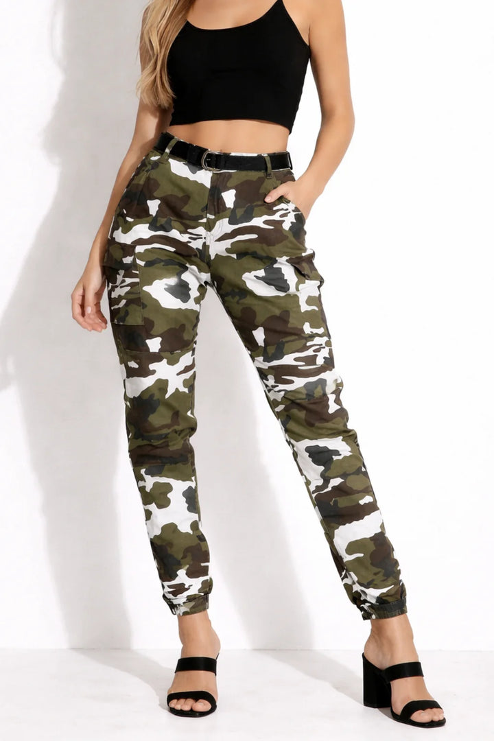 Pantalon Cargo Motif Camouflage Femme | Cargo Styles