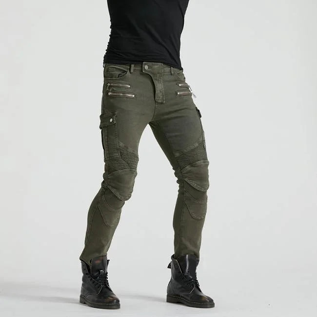 pantalon cargo moto de face