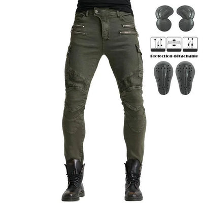 pantalon cargo moto kit protection