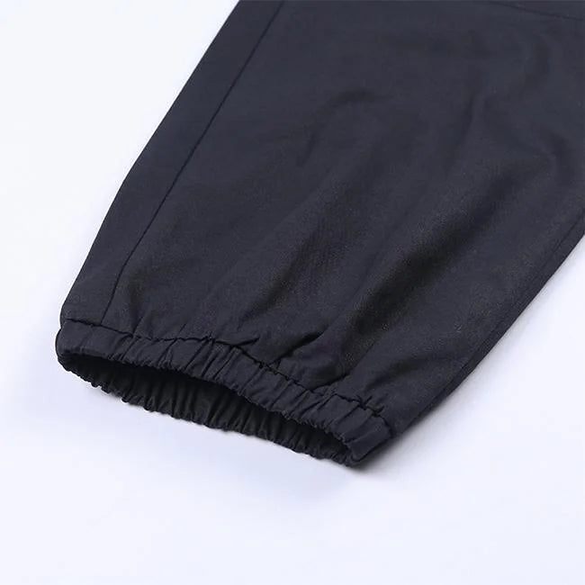 PANTALON CARGO NOIR TACTIQUE AVEC CEINTURE - Cargo Styles