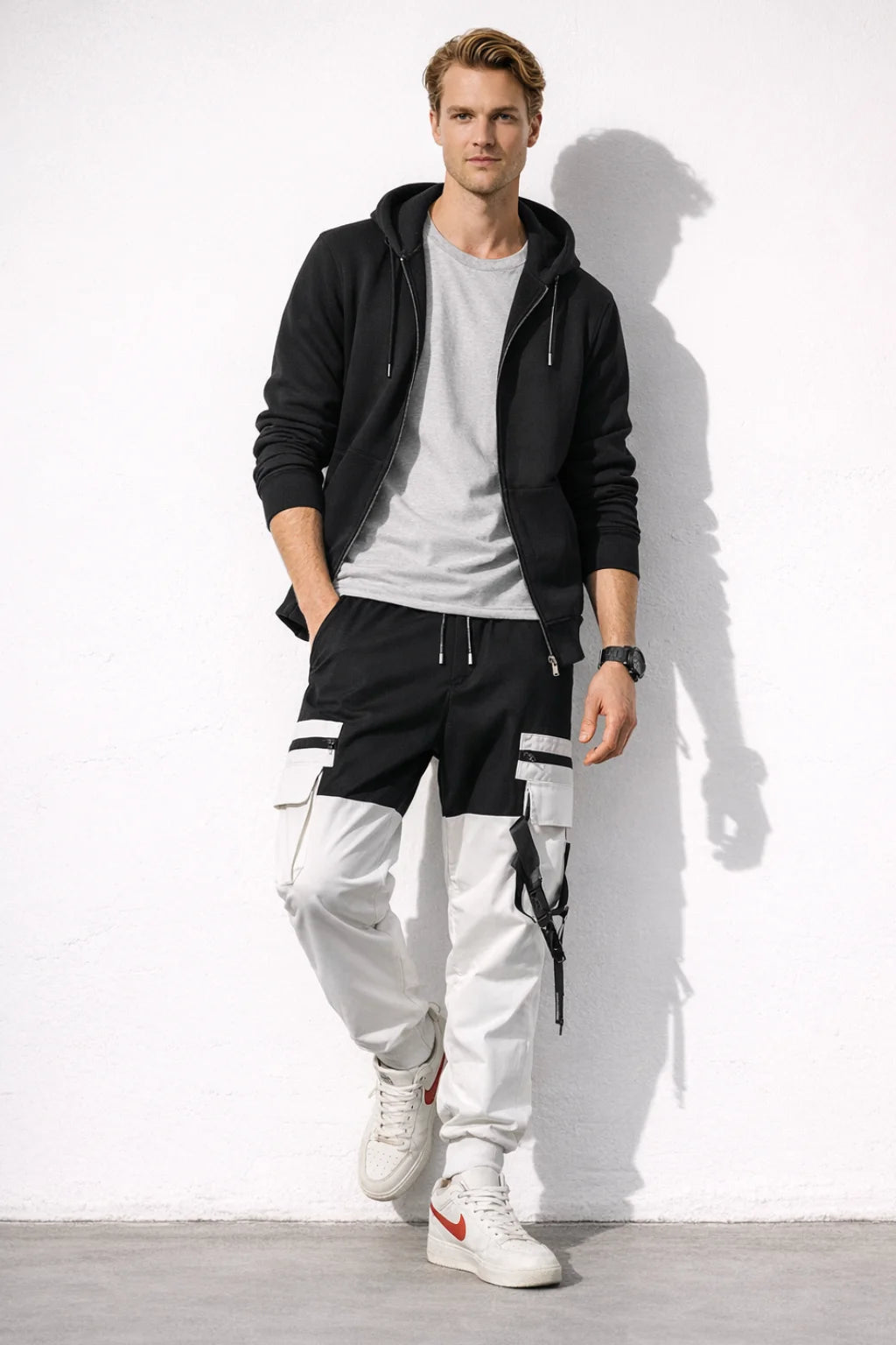 Pantalon Cargo Noir et Blanc | Cargo Styles