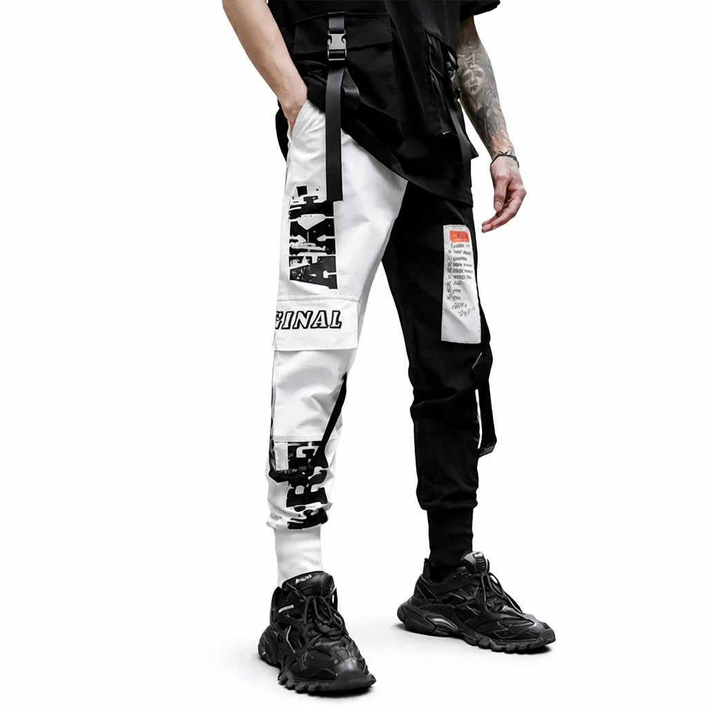 Pantalon Cargo Noir et Blanc Homme | Cargo Styles