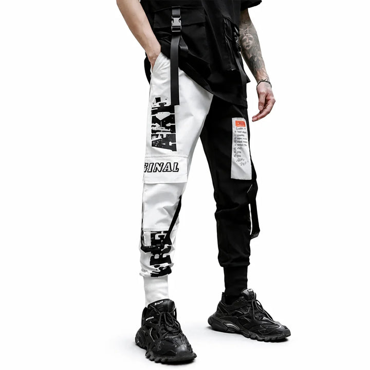 Pantalon Cargo Noir et Blanc Homme | Cargo Styles