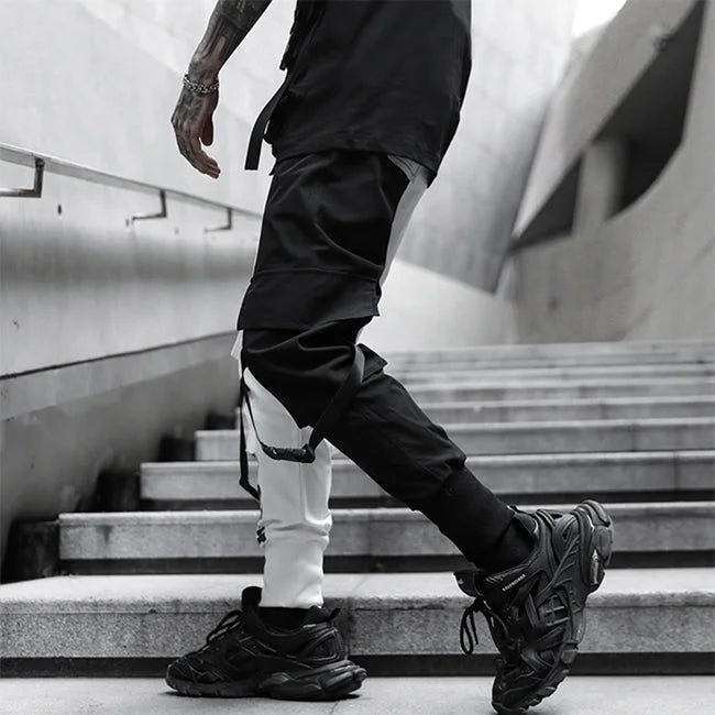 Pantalon Cargo Noir et Blanc Homme | Cargo Styles