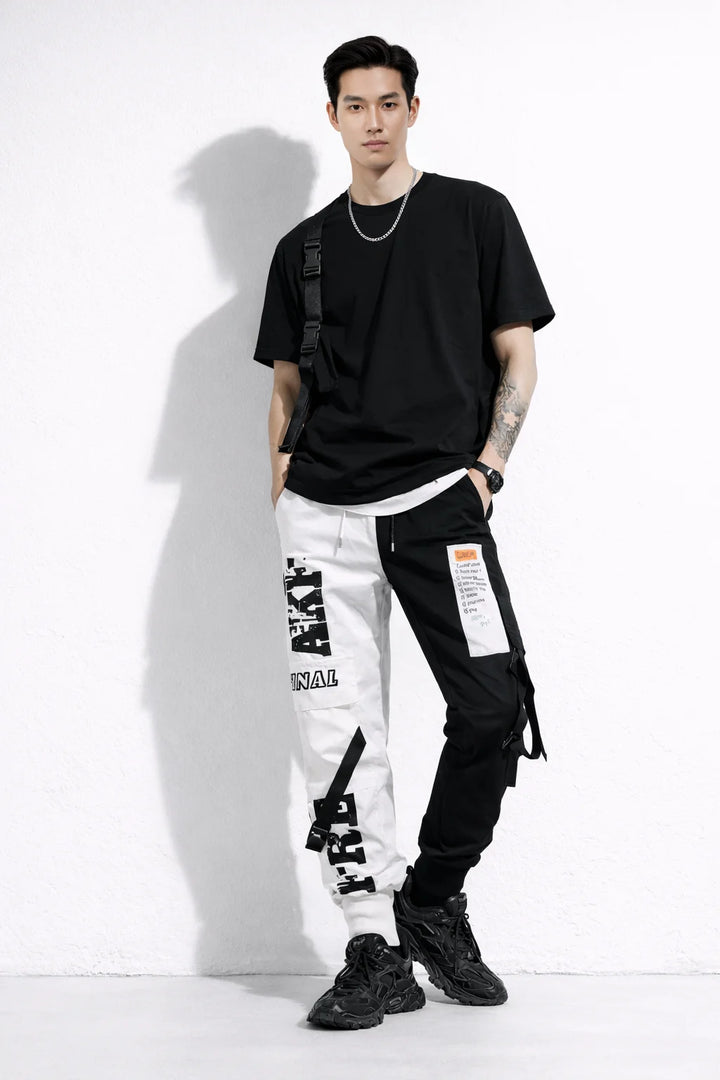 Pantalon Cargo Noir et Blanc Homme | Cargo Styles
