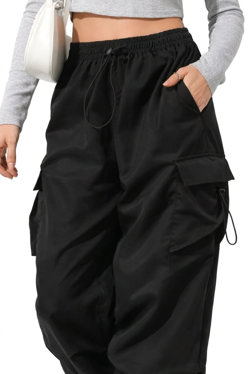 Pantalon Cargo Noir Femme | Cargo Styles