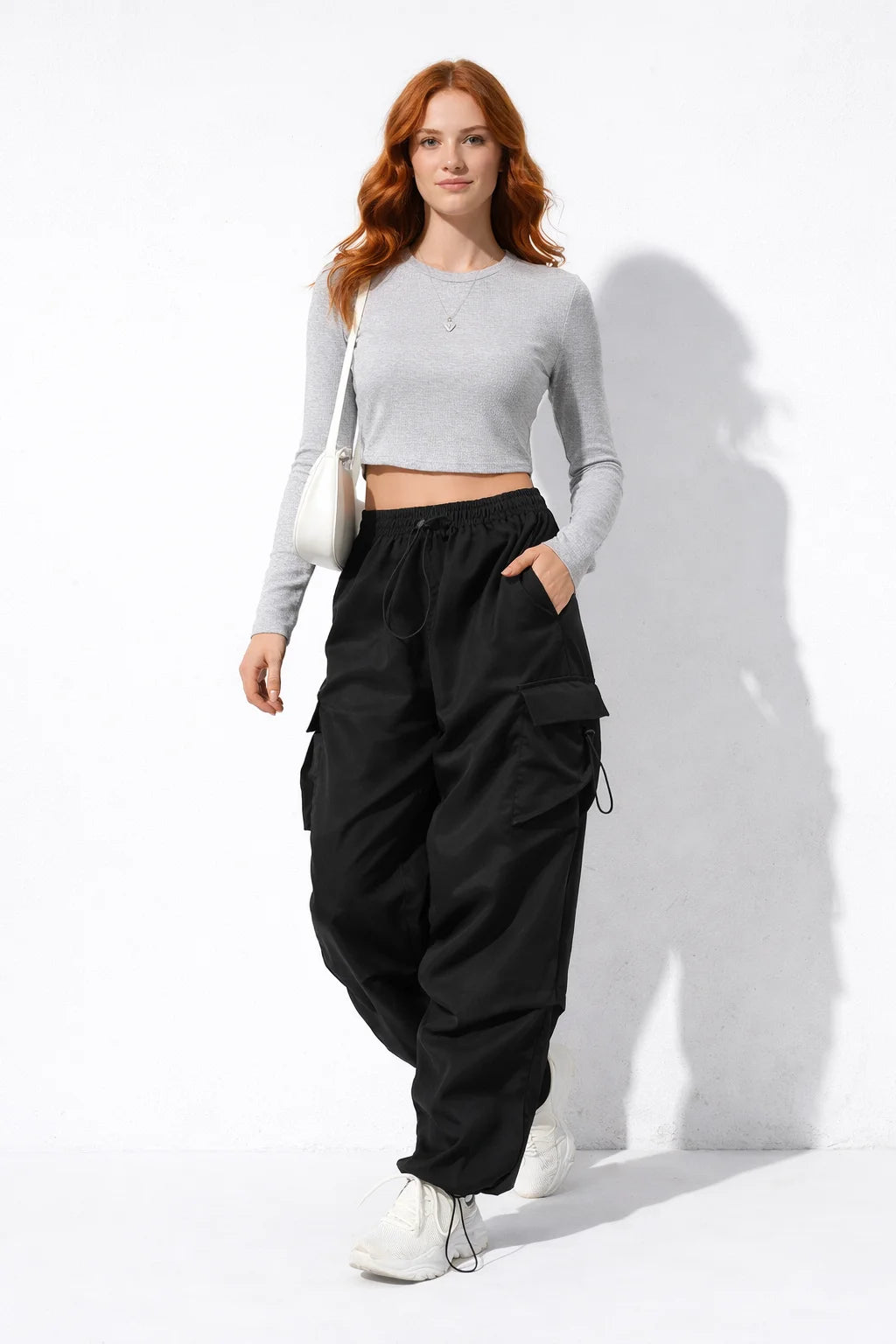 Pantalon Cargo Noir Femme | Cargo Styles