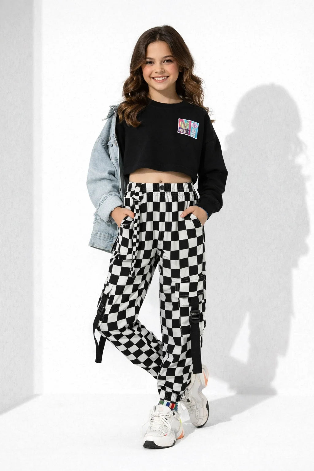 Pantalon Cargo Noir Fille 10 ans | Cargo Styles