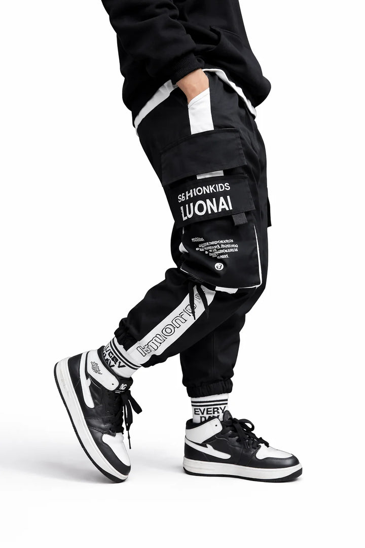 Pantalon Cargo Noir Garçon 14 ans | Cargo Styles