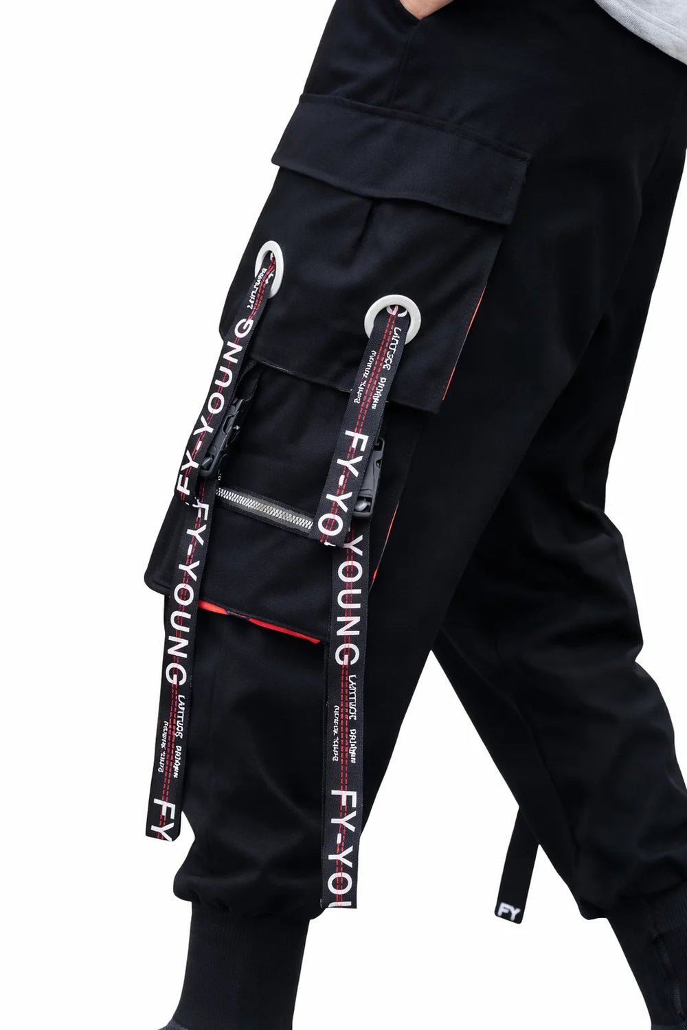 Pantalon Cargo Noir Orange | Cargo Styles