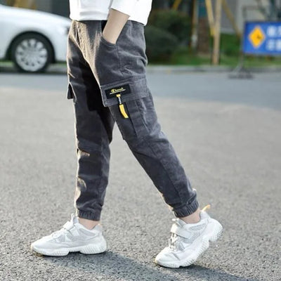 pantalon cargo petite taille gris