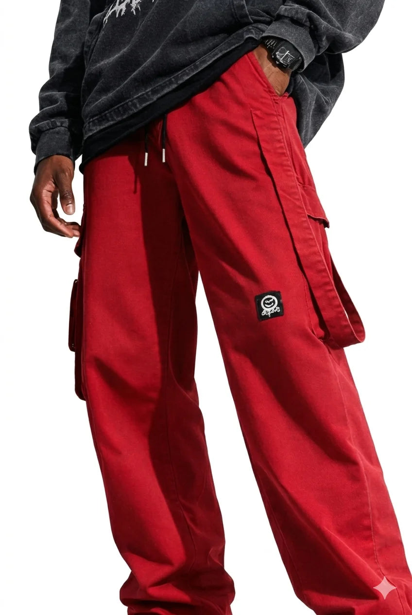 Pantalon Cargo Rouge | Cargo Styles