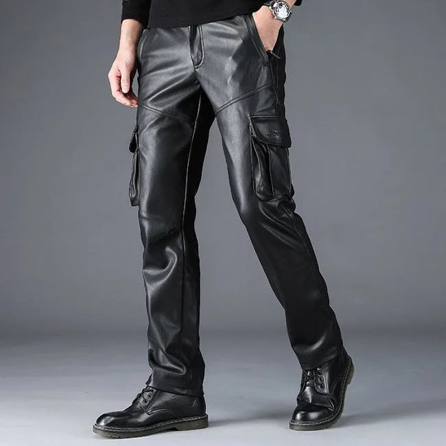 Pantalon de cuir discount homme