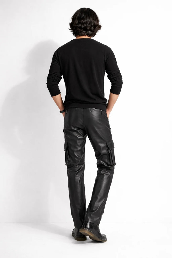 Pantalon Cargo Simili Cuir | Cargo Styles