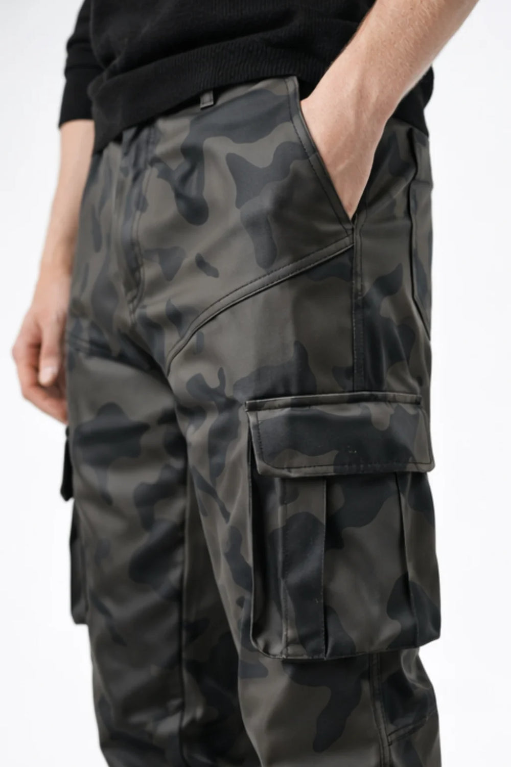 Pantalon Cargo Simili Cuir Homme | Cargo Styles