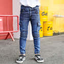 Jeans Baggy Garçon 5-14 Ans - Pantalon Décontracté Large Et Fluide, Idéal Pour L'hiver Et Le Quotidien - 8