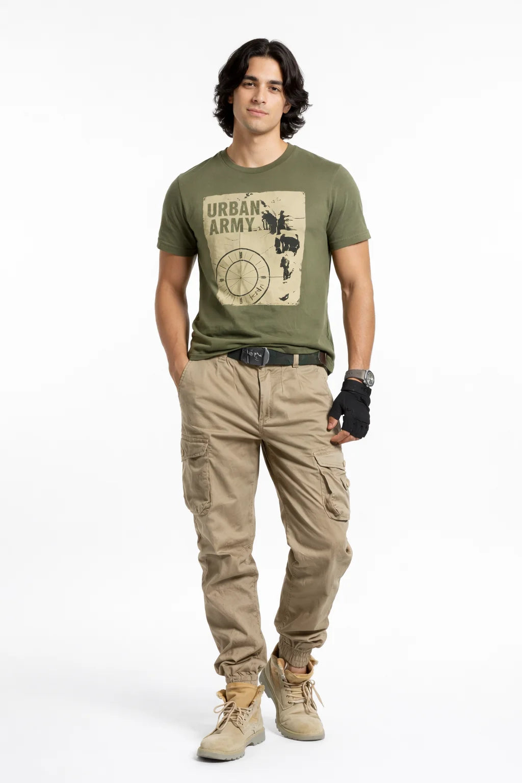 Pantalon Cargo Slim Homme Beige | Cargo Styles