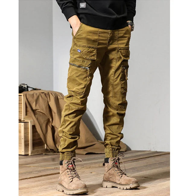 pantalon cargo tactique homme jaune