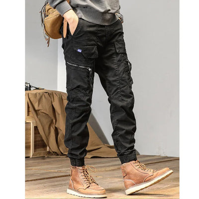 pantalon cargo tactique homme noir