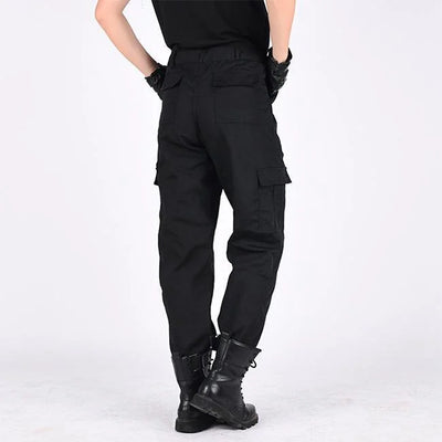 pantalon noir cargo style