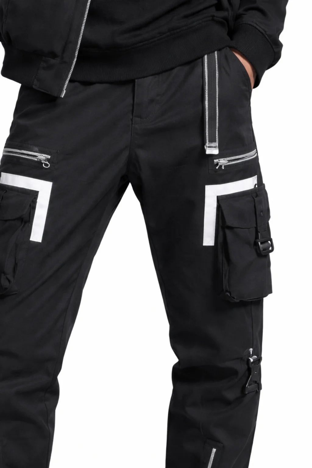 Pantalon Noir Poche Cargo | Cargo Styles