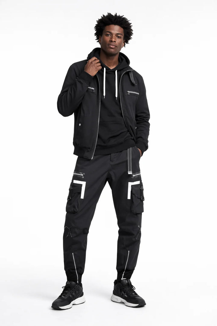 Pantalon Noir Poche Cargo | Cargo Styles