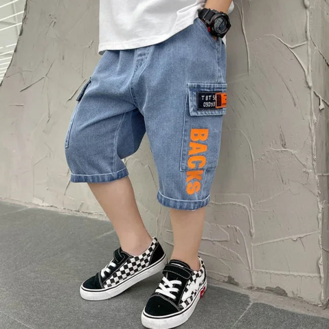short cargo jean enfant