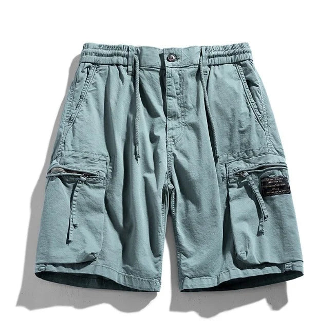short cargo homme bleu