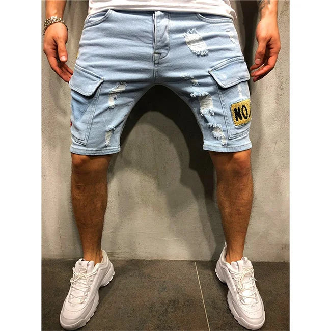 SHORT CARGO JEANS HOMME
