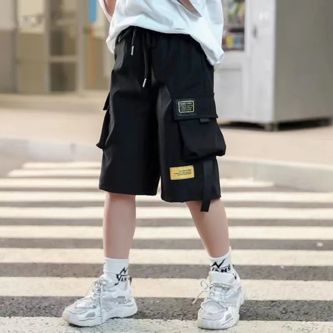 short cargo noir enfant